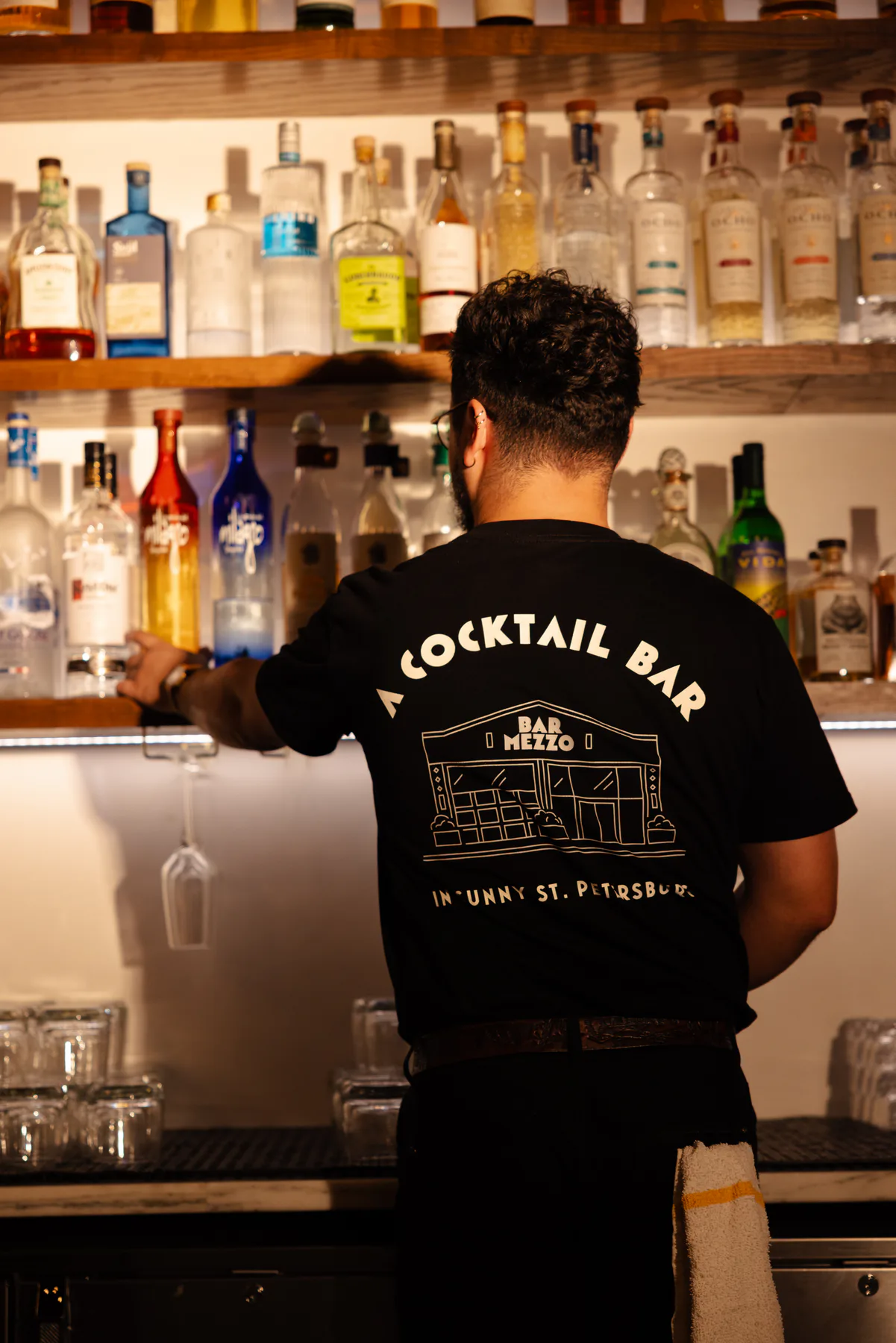 Cocktail bar photography for Bar Mezzo in St. Petersburg, Florida — image 55