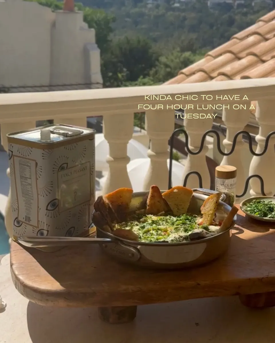 Instagram carousel slide designed by Orange Grove Social for Fancy Peasant Greek olive oil — image 18