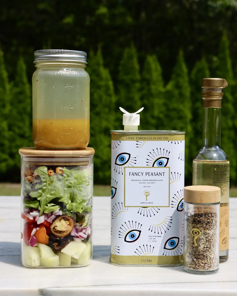 Instagram carousel slide designed by Orange Grove Social for Fancy Peasant Greek olive oil — image 45